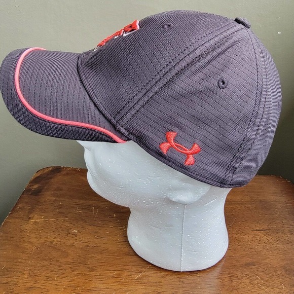 Texas Tech Red Raiders Fitted Under Armour‎ Large Black Red Ball Cap Hat - Picture 3 of 10